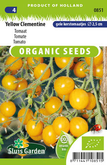 Tomaten zaden kopen, Yellow Clementine (tomaten) Biologisch | Moestuinland 