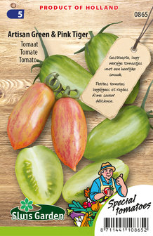 Tomaten zaden kopen, Green Artisan &amp; Pink Tiger | Moestuinland