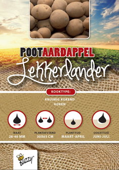 Pootaardappels kopen, Lekkerlander (1 kg) | Moestuinland