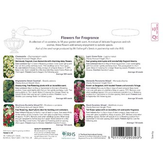Beschrijving geurende bloemen zaden, Collectie van 6 | Moestuinland