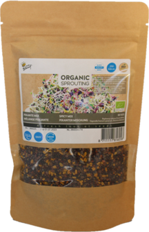 Pikante mix zaden kopen, Organic Sprouting Grootverpakking (250 gram) | Moestuinland