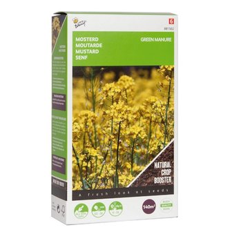 Mosterd zaden kopen, Groenbemester kopen (140 gram) | Moestuinland