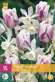 tulp met narcis bloembollenmix kopen bij moestuinland