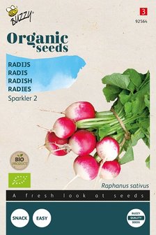 Radijs zaden kopen, Biologische Sparkler 2 | Moestuinland
