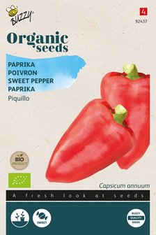 Biologische paprika zaden kopen, BIO Piquillo paprikas | Moestuinland