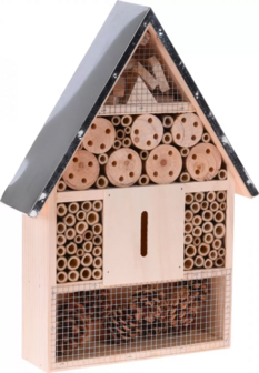 Insectenhotel kopen met zinken dak, Hotel voor insecten Zink | Moestuinland