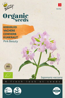 Biologische Koekruid zaden kopen, Pink Beauty Saponaria vaccaria | Moestuinland