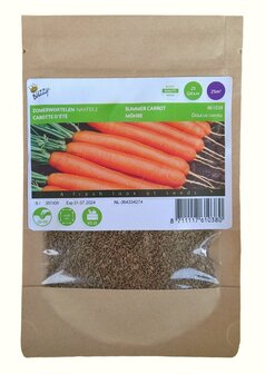 Wortel zaden kopen, Nantes 2 (grootverpakking 25 gram) | Moestuinland