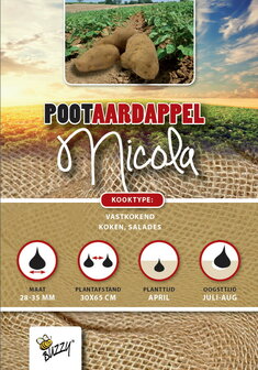 Pootaardappels bestellen, Nicola (1kg) | Moestuinland
