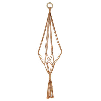 Macrame plantenhanger van jute touw kopen | Moestuinland