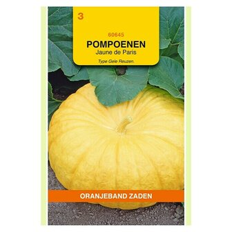 Pompoen zaden kopen, Gele reuzen Jaune de Paris | Moestuinland