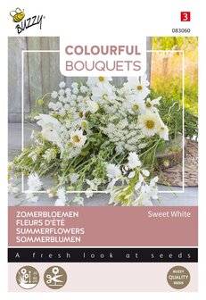 Witte zomerbloemen zaden kopen, Wit Boeket bloemen (Sweet White) | Moestuinland