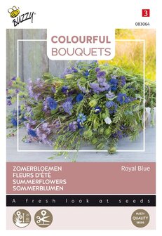 Blauwe boeket bloemen zaad kopen, Royal Blue bloemen bouquet | Moestuinland