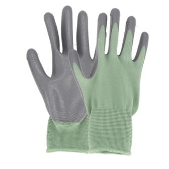 Tuinhandschoenen kopen groen M regular nitril polyester | Moestuinland