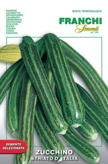 Courgette zaad bestellen, Donkergroene gestreepte (Striato d&#039;italia) | Moestuinland