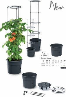 Onderdelen van de tomaten kweekpot | Moestuinland.nl