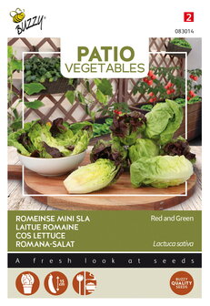 Romeinse sla zaden bestellen, Rood &amp; groen mix (Romeinse sla mengsel) | Moestuinland.nl