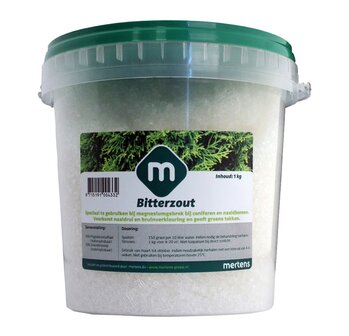 Bitterzout kopen voor de tuin, Magnesiumsulfaat voor groene bladeren | Moestuinland.nl