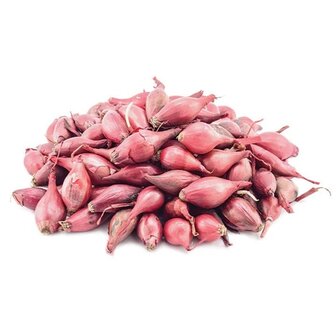 Biologische rode plantuien bestellen (Rode Baron) 250 gram BIO | Moestuinland.nl