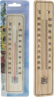 tuinthermometer van naturel hout kopen bij moestuinland