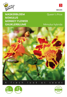 Maskerbloem zaden bestellen online, Mimulus hybrida (monkey flower) | Moestuinland.nl