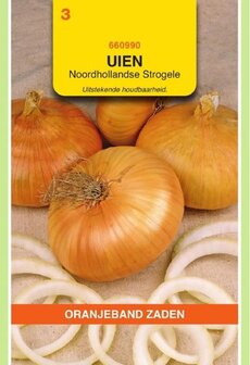 Uien zaden kopen, Noordhollandse Strogele (platronde) | Moestuinland.nl