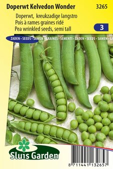 Doperwt Kelvedon Wonder zaden bestellen (Sluisgarden) | Moestuinland.nl