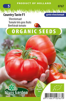 biologische tomaat zaden kopen moestuin moestuinland biologisch country taste f1