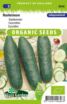Biologische komkommer zaden, marketmore - moestuinland