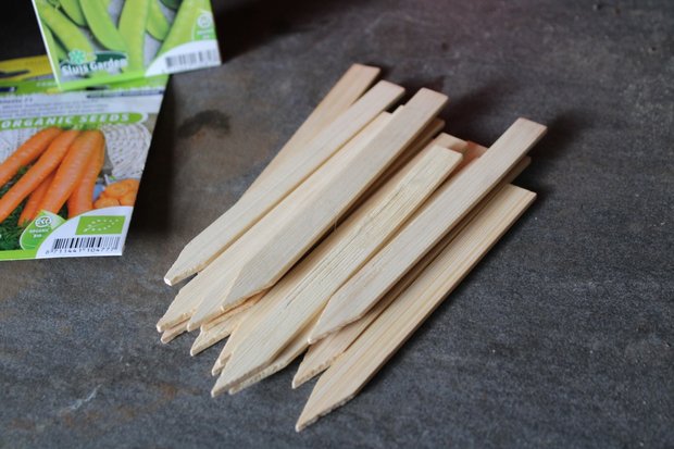 Bamboe/houten plantlabels kopen voor in de moestuin | Moestuinland