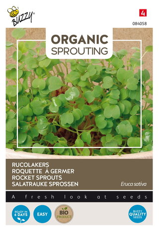 Rucolakers zaden kopen, organic Sprouting Moestuinland