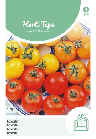 Tomaten zaden kopen, Tomaat kleurenmengsel mix mixed gemengde kleuren | Moestuinland