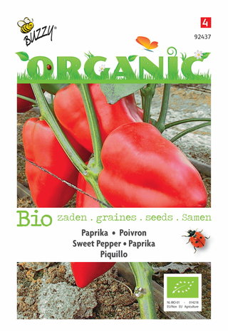 Biologische paprika zaden kopen, Piquillo | Moestuinland