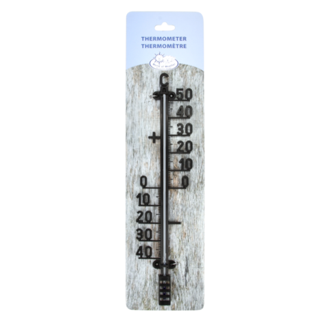 thermometer om de temperatuur in de tuin te meten bij moestuinland
