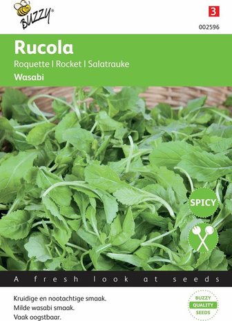 Rucola zaden kopen, Wasabi rucola | Moestuinland