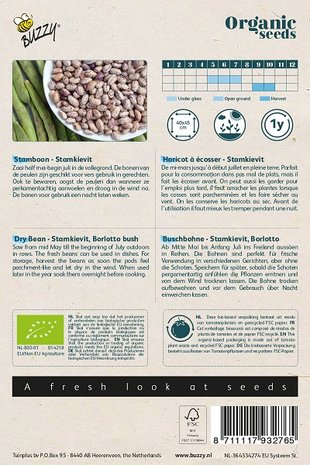 Kookboon zaden kopen, beschrijving zaaien | Moestuinland