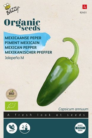 Mexicaanse Jalapeno peper zaden kopen, Bio BIologisch pepper | Moestuinland
