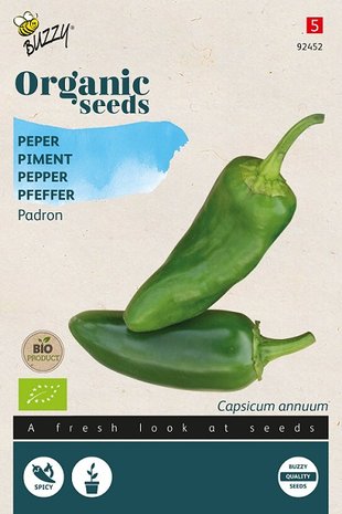 Padron peper zaden kopen, Bio biologisch | Moestuinland