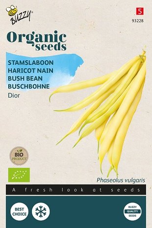 Gele bonen zaad bestellen, Hildora Dior boontjes biologisch | Moestuinland