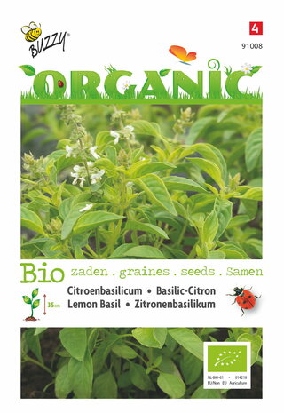 Bio citroen basilicum zaad bestellen online | Moestuinland