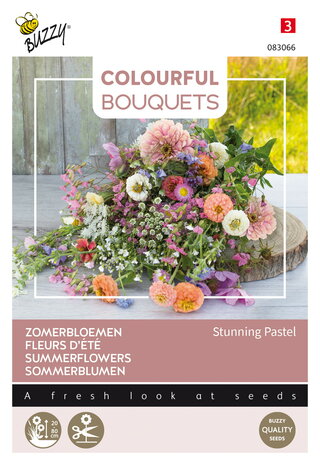 Bloemenmengsel pastel kleurig boeket zaden kopen | Moestuinland
