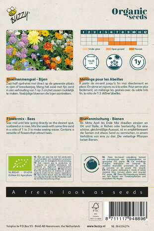 Beschrijving bloemenmengsel zaden zaaien | Moestuinland