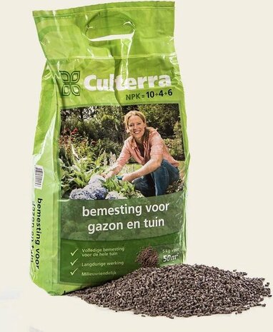 Culterra meststof kopen, Bemesting voor de tuin en gazon (5kg) | Moestuinland.nl