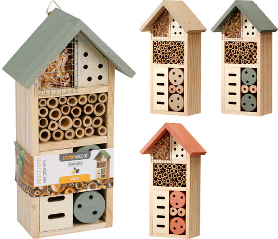 Insectenhotel in pastelkleuren kopen | Moestuinland.nl