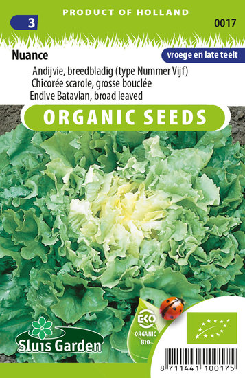 zaden voor andijvie breedblad nuance - Moestuinland