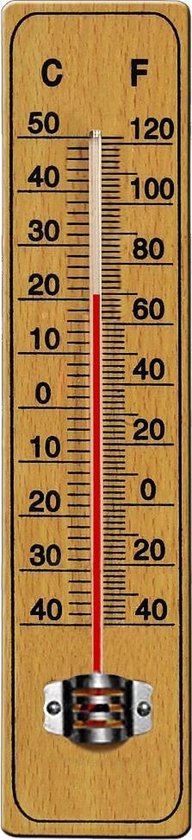 Thermometer, temperatuurmeter hout |