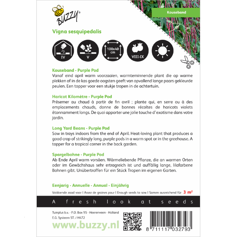 Kouseband Zaden, Purple Pod