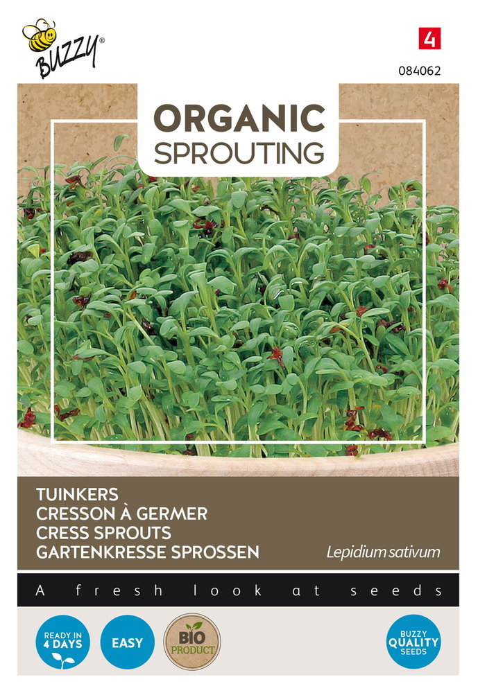 Tuinkers zaden, Organic sprouting | BIO