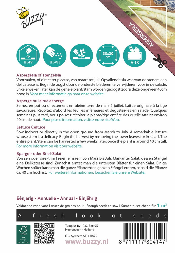 Stengelsla zaden, Aspergesla (Palmboomsla)