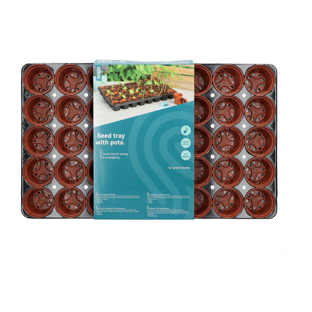 Kweektray XL, Kweekbak Incl. 40 plastic potjes SOGO